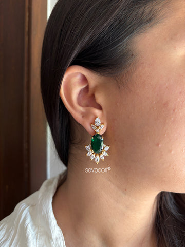 AD emerald earrings