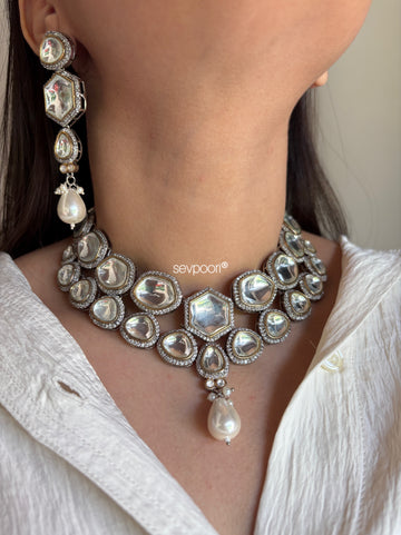 Ariel uncut kundan set