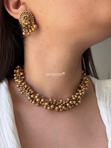 Rajwadi Ghunghroo Necklace Set