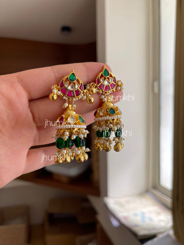 Multicolor ghunghroo jhumkha