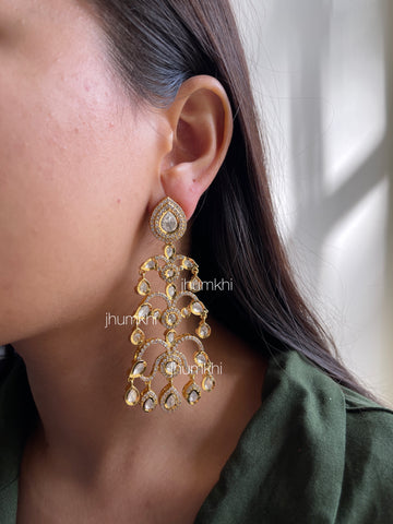 Statement chandelier earrings