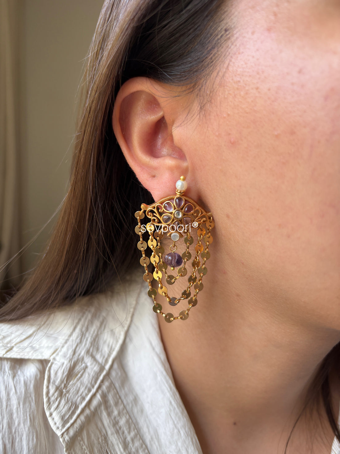 Hanging Parda Earrings