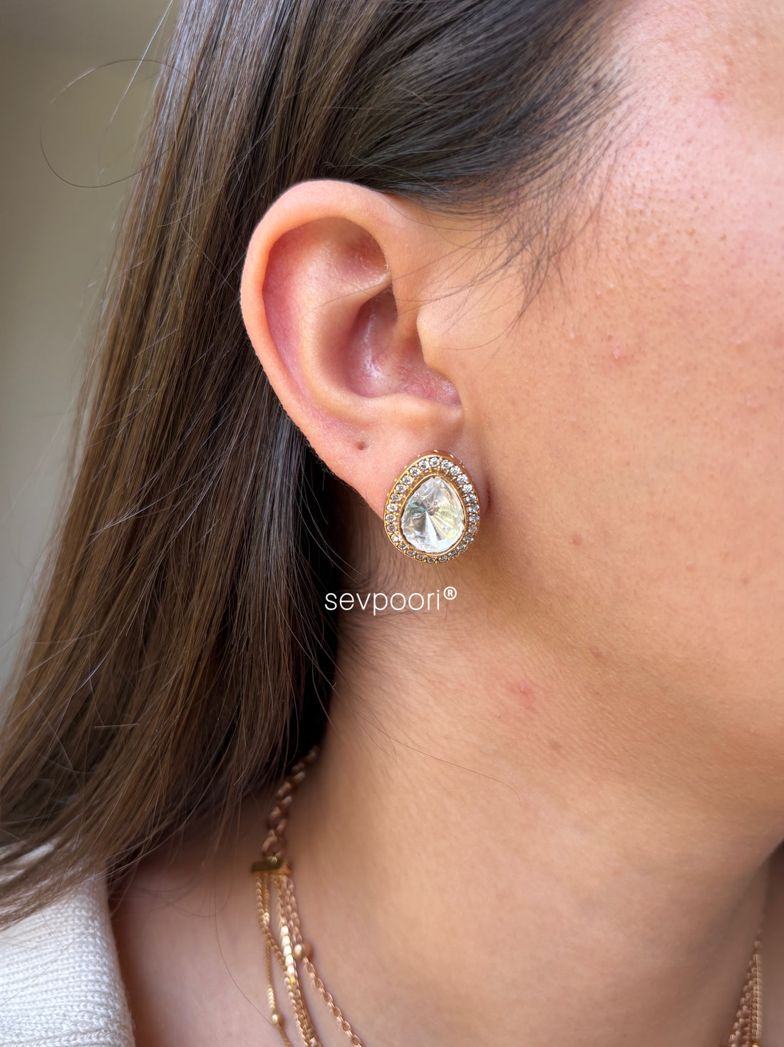 Moissanite Multicolor Layered Set